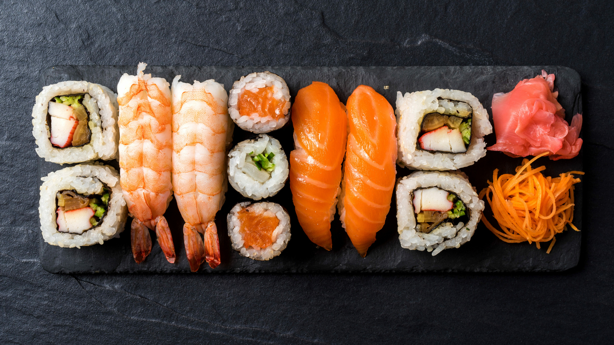 Sliced sushi