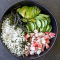 sushi rice in bowl