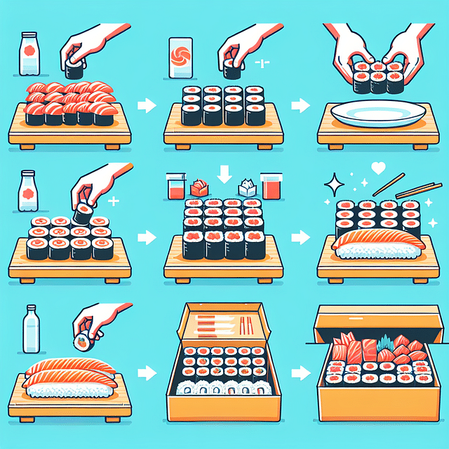 sushi platter presentation for picnic