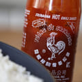 bottle of sriracha sauce