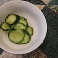 1 cucumber, thinly sliced