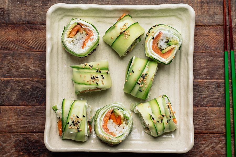 Cucumber sushi roll