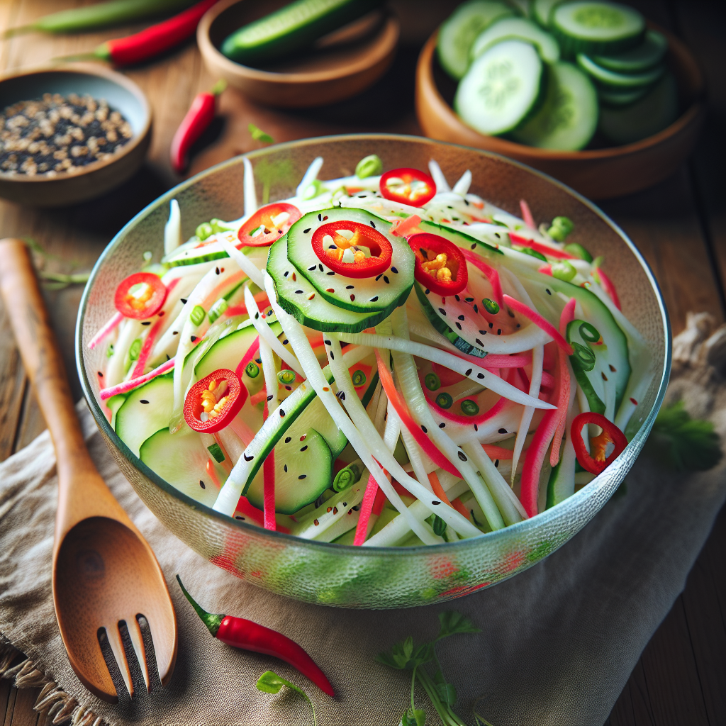 Daikon radish salad