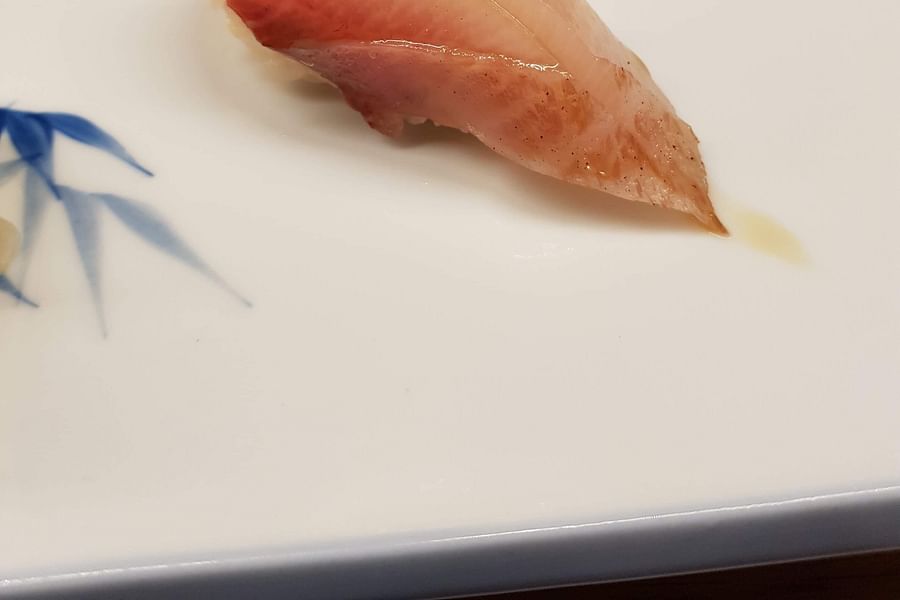 Hamachi sushi texture