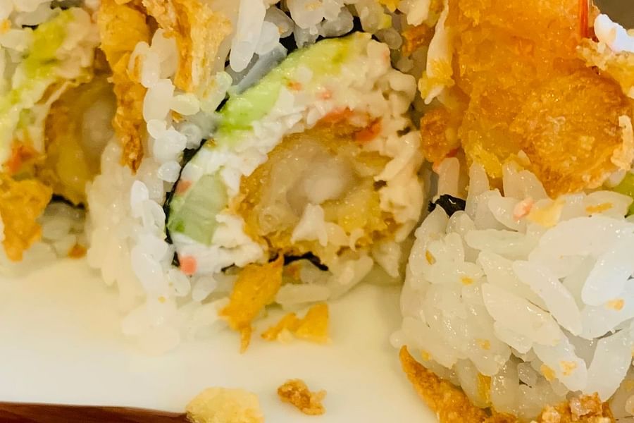 Hamachi sushi with rice