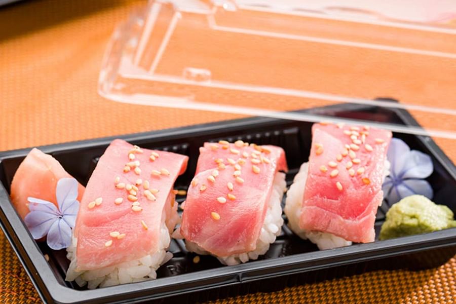 airtight container for sushi