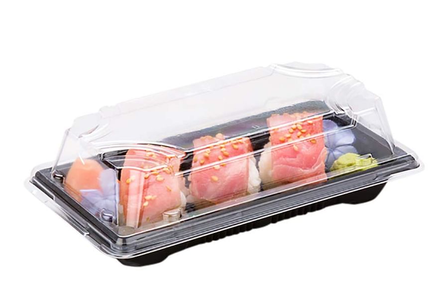 stackable plastic sushi container