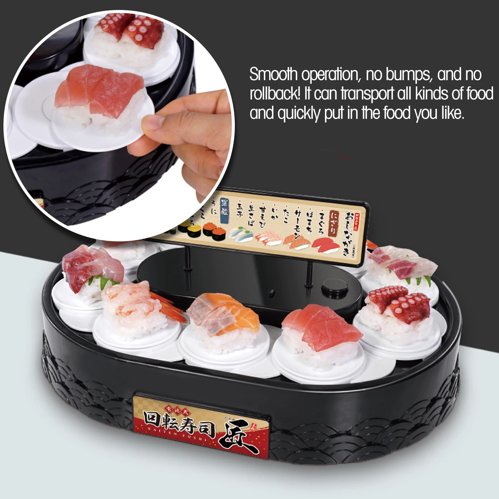 sushi covered for transport