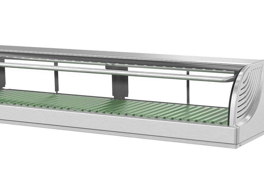 sushi in refrigerator