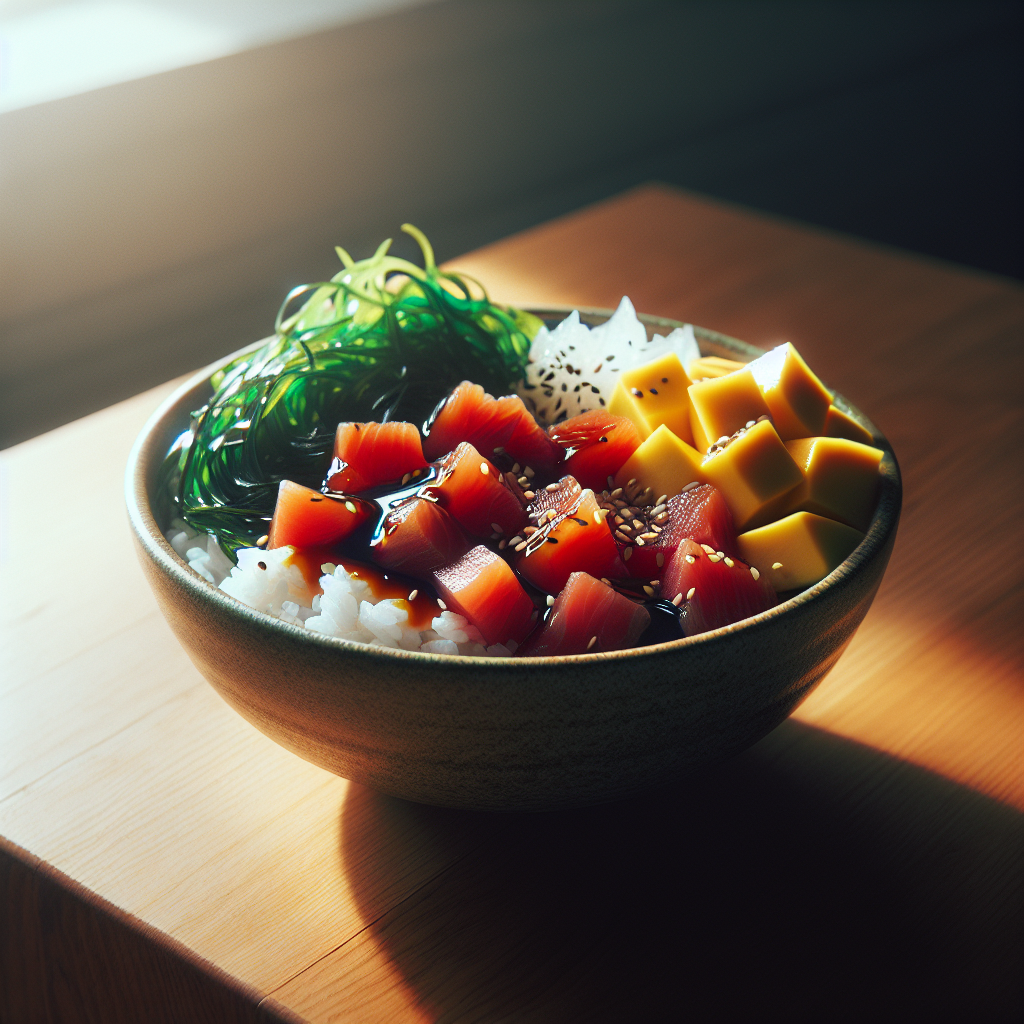 poke bowl with sashimi