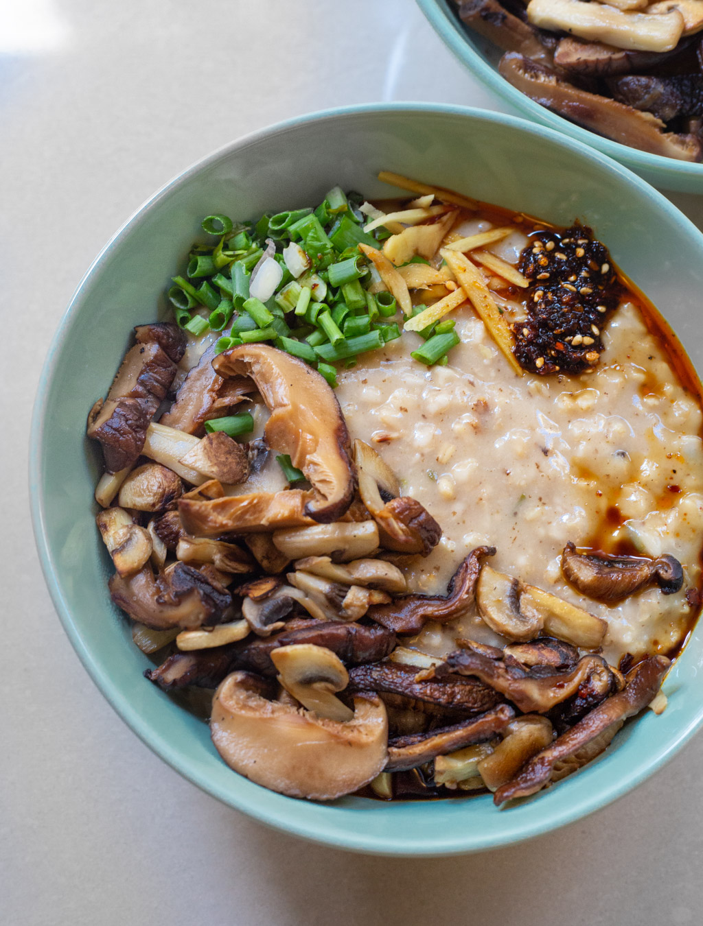 savory oatmeal with nori