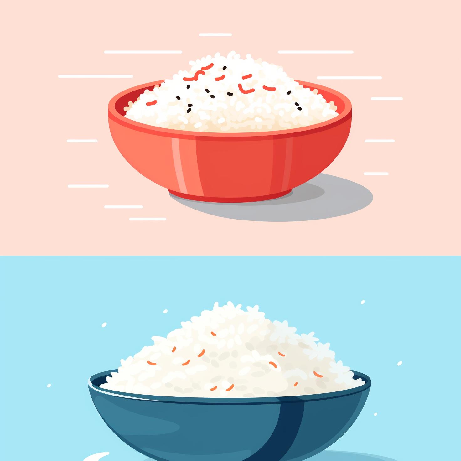 A bowl of seasoned sushi rice