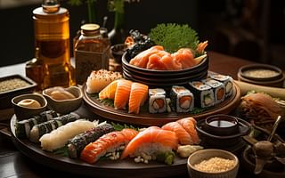 Is sushi typically served as a small dish rather than a main meal in Japan?