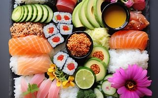 What are some common sushi toppings besides raw fish?
