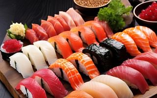 What are the different types of sushi fish available?