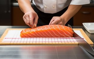 What is the ideal length of salmon for nigiri sushi in centimeters?